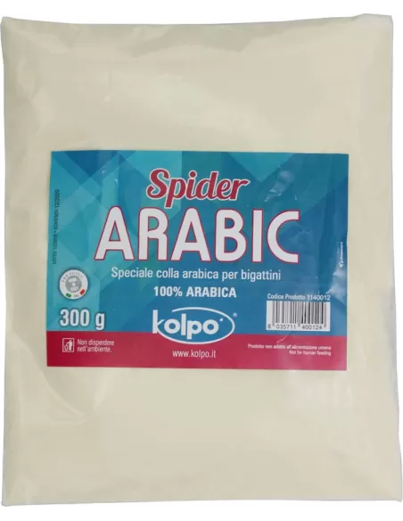Collante Colla Arabica Per Esche Vive Bigattini 300 gr Spider Arabic Pasture Kolpo