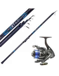 Stock Canna Bolognese 5 mt + Mulinello da Pesca e Filo Kit da pesca Sele