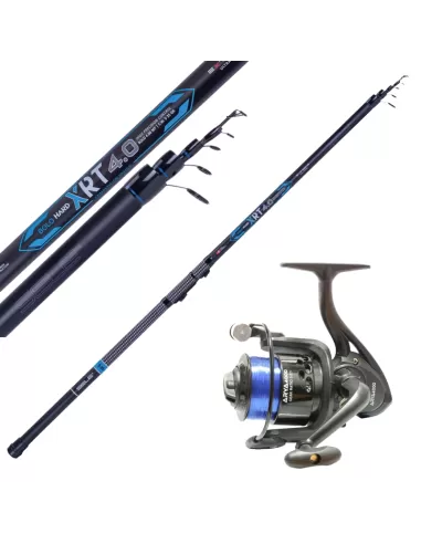 Stock Canna Bolognese 5 mt + Mulinello da Pesca e Filo Kit da pesca Sele