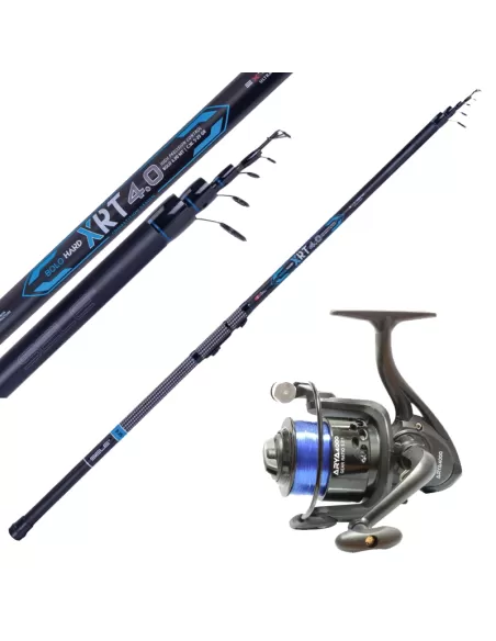 Stock Canna Bolognese 5 mt + Mulinello da Pesca e Filo Kit da pesca Sele