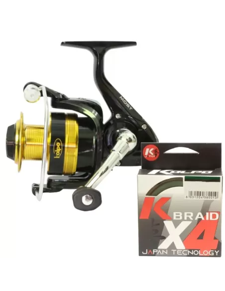 Mulinello da Pesca + Trecciato Mulinelli da Pesca Kolpo