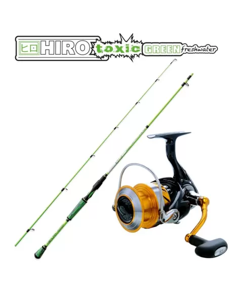 Spinning kits Nomura fishing rod + reel Daiwa Revros Hiro 210 cm 4000 Toxic FW