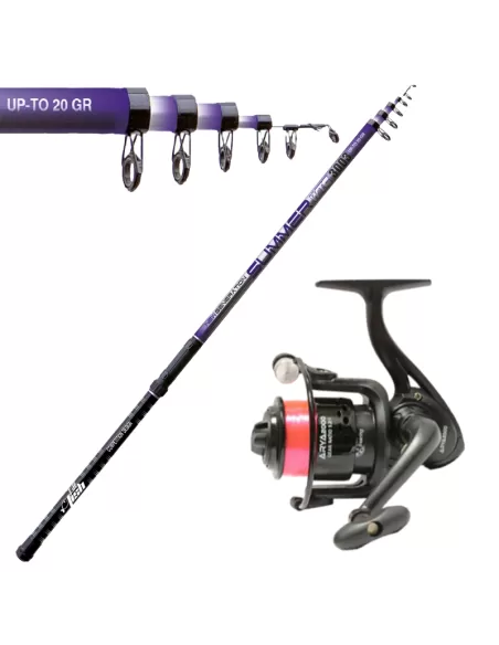 Kit Pesca Bolognese Canna 4 mt Mulinello Pesca con Filo Kit da pesca Sele
