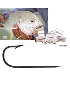 Fish hooks Amo Youvella 65732 Long with scoop 100 PCs 