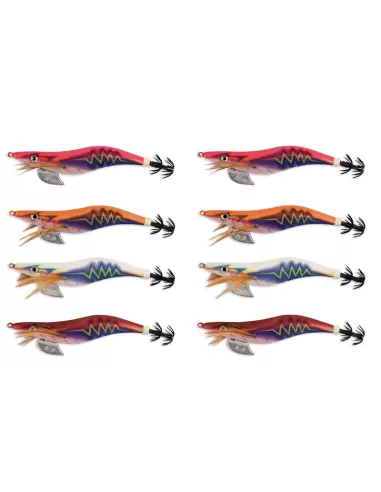 Kit 8 Squid Measuring 9 cm Length With Glowing Body 3.0