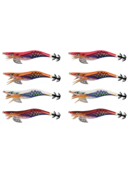 Kit 8 Squid Measuring 9 cm Length With Glowing Body 3.0