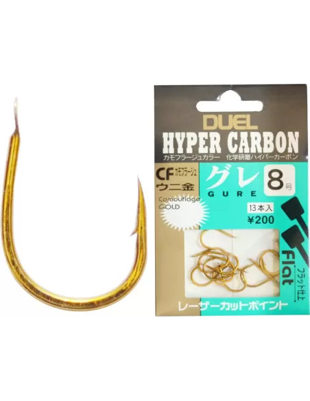 Ami da Pesca Duel Hyper Carbon Serie K583 Dorati con Paletta Ami sfusi Duel