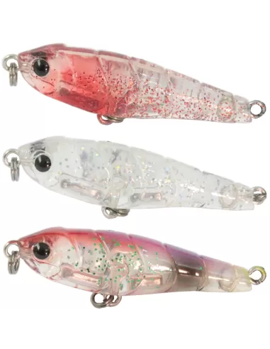 Kit 3 Artificiale Pesca Spinning Ken Kolpo 38 mm Esche Artificiali Kolpo