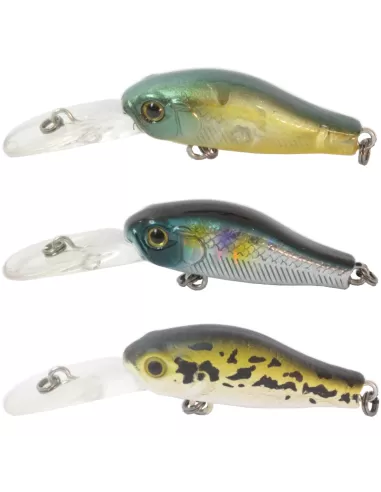 Kit 3 Artificiale Pesca Spinning Ippei Kolpo 35 mm Esche Artificiali Kolpo