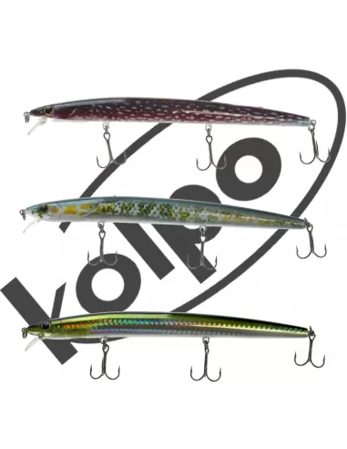 kit 3 Artificiale Pesca Spinning Epico Kolpo 175 mm Esche Artificiali Kolpo