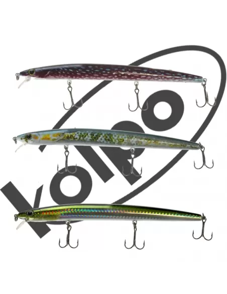 kit 3 Artificiale Pesca Spinning Epico Kolpo 175 mm Esche Artificiali Kolpo