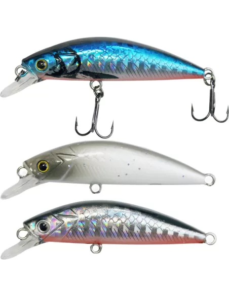 kit 3 Artificiale Minnow Trip 50 mm 6.2 grammi Sinking Esche Artificiali Kolpo