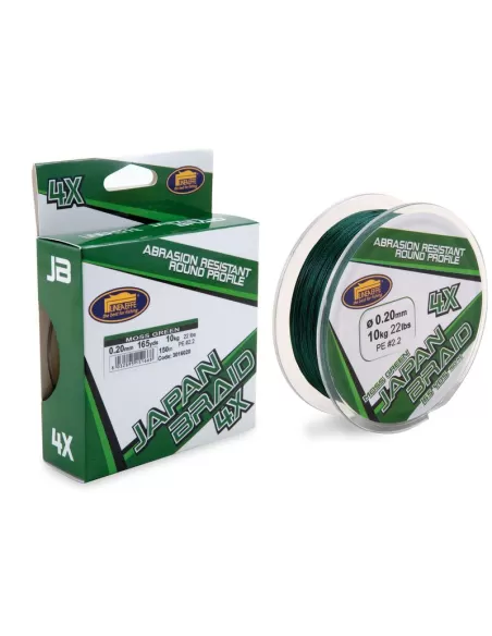 Trecciato da Pesca Lineaeffe Japan Braid 4 Capi 150 Metri Fili da pesca Lineaeffe