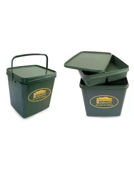 Lineaeffe Seat Box Lago con Seduta e Pozzetto Portaoggetti Cassette Pesca Lineaeffe