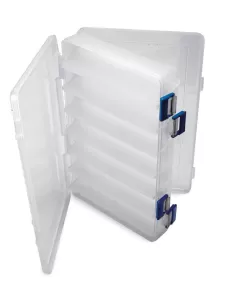 Scatola Doppia Per Totanare e Artificiali 28 x 18 x 5 cm Cassette Pesca Lineaeffe