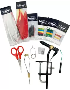 Accessories for fly fishing fly tying 22 pieces 