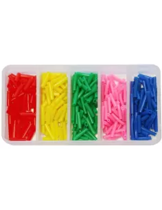 Kolpo Tubini Colorati in Silicone con Box Per Galleggianti Minuteria Kolpo