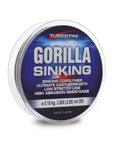 Tubertini Filo da Pesca Gorilla Sinking 350 mt Fili da pesca Tubertini