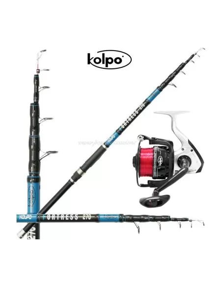 Fishing Boat Rod Kit Fortress 80-200 gr reel with Yarn