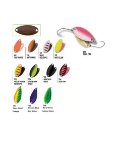 Kit Spoon Nomura Ondulanti pesca Trout Area Isei Sue 2.3 gr Esche Artificiali Nomura