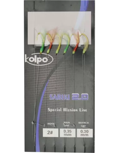 Sabiki Multicolor Japan Style da Pesca Barca Kolpo Esche Artificiali Kolpo