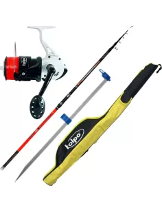 Combo pesca Surfcasting Camma 150 gr 4.20 mt Mulinello 8000 Filo Puntale e Fodero Kit da pesca Kolpo
