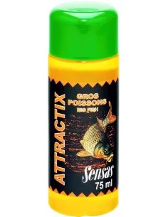 Sensas man 75 ml Strawberry Attractix Gros Poissons Carp Liquid Additives 