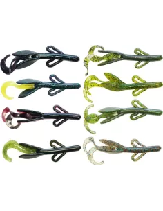 Creature Bait Pesca Black Bass 4'' 10 pezzi Esche Artificiali Kolpo