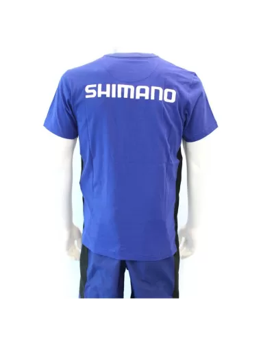 Shimano T Shirt Blue Abbigliamento da pesca Shimano