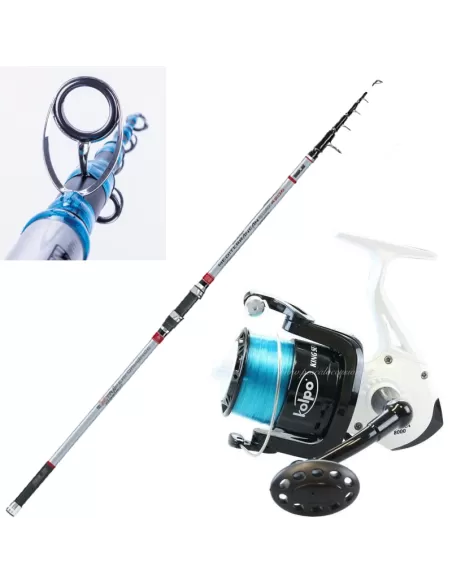 Kit Surfcasting Canna Surfcasting 420 Mulinello King Sea Kit da pesca Sele