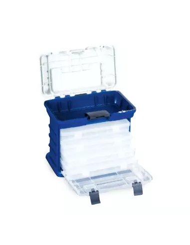 Bauletto Cassetta da Pesca con Scatole e Vano 28x12x27 Cassette Pesca Lineaeffe
