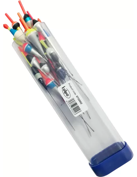 Kit 15 Galleggianti da Pesca Con Contenitore Antenna intercambiabile Kolpo