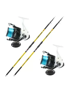 Kit 2 Rods 420 Ambassator Surf 160 gr 2 Reels King Sea 