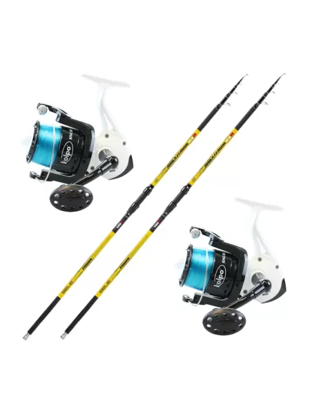 Kit 2 Canne 420 Ambassator Surf 160 gr 2 Mulinelli King Sea Kit da pesca Sele