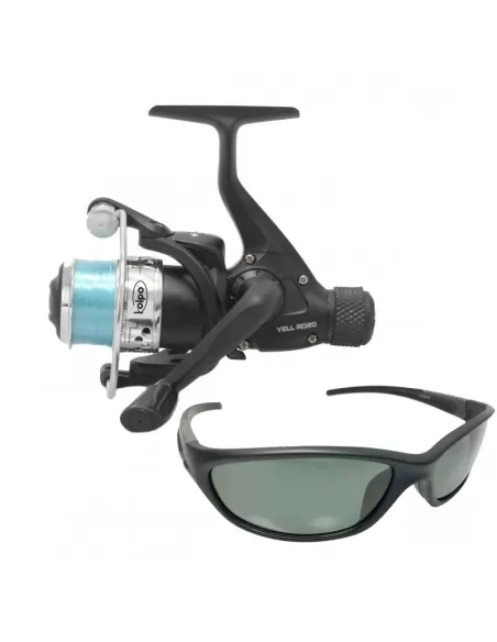 Mulinello da Pesca Yell Rd e Occhiali Polarizzati Kit da pesca Kolpo