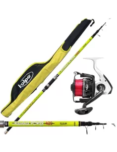 Combo Pesca Surfcasting Canna Mulinello Fodero Kit da pesca Kolpo
