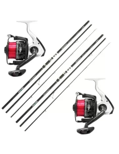 Combo Two Rods Surf 3 Sections 420 mt 200 gr Two Reels 7000 and Wire 