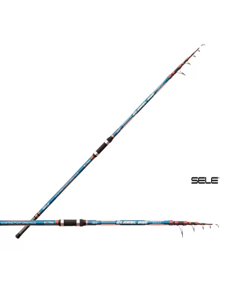 Sele Canna Surfcasting Carbonio Global One 4.20 mt Azione 200 gr Canne da pesca Sele