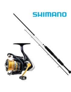 Combo Pesca Spinning Canna Shimano Mulinello Daiwa Kit da pesca Shimano