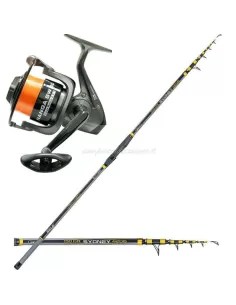 Beach Ledgering kit Completo Canna e Mulinello Kit da pesca Kolpo