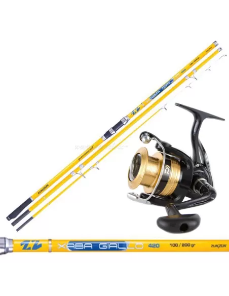Combo Daiwa Surfcasting Canna e Mulinello Sweepfire Kit da pesca Daiwa