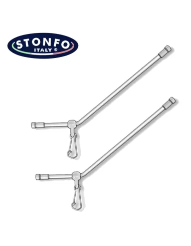 Stonfo Anti Tangle Rigido Curvo 2pz Minuteria Stonfo
