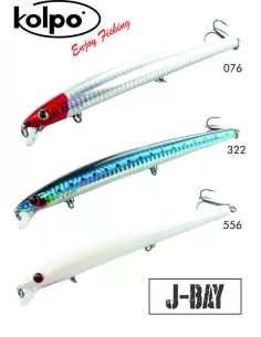 Kolpo Kit 3 Artificiali Long Jerk J-Bay Floating 175 mm 24 gr Esche Artificiali Kolpo