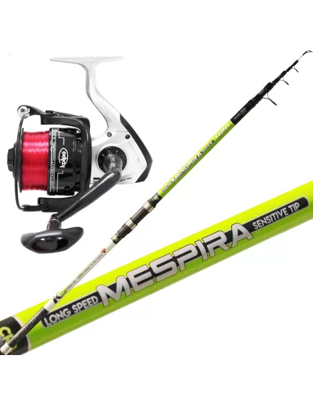 Super Combo Surfcasting Canna Mulinello e Filo Kit da pesca Kolpo