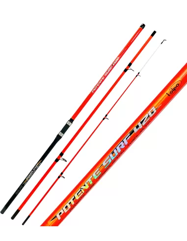 Kolpo Potente Surf Canna da Pesca Tre Sezioni 220 gr Canne da pesca Kolpo