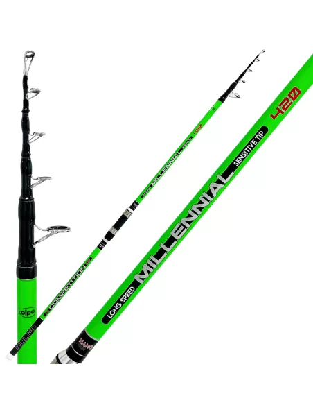 Kolpo Millenial Canna da Pesca Surfcasting Telescopica 170 gr Canne da pesca per professionisti e principianti Kolpo