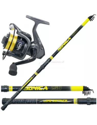 Combo Pesca a Fondo Lago Mare Scogli Molo 150 gr Kit da pesca Kolpo