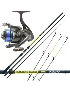 Combo Fishing Feeder Kolpo Canna 3.60 Reel 1 Bearings