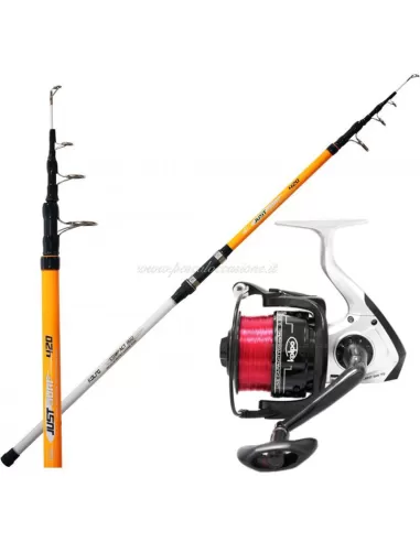 Kit Kolpo Surfcasting Canna da Pesca 170gr Mulinello 5000 Kit da pesca Kolpo