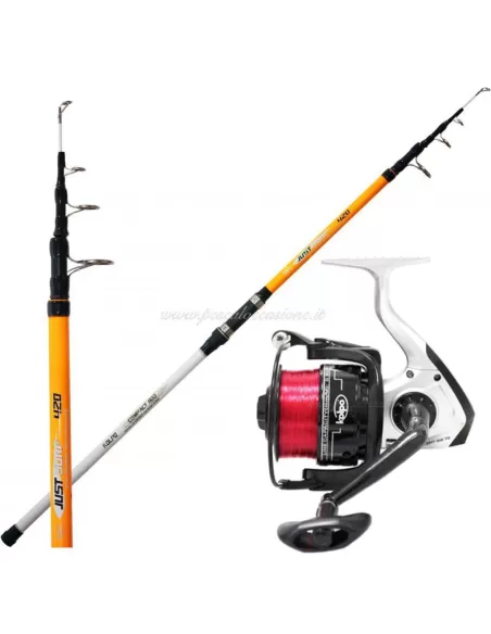 Kit Kolpo Surfcasting Canna da Pesca 170gr Mulinello 5000 Kit da pesca Kolpo